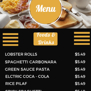 LATEST TEMPLATES, MENU