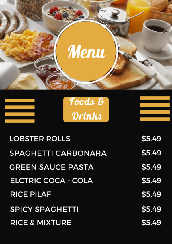 LATEST TEMPLATES, MENU